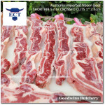 Beef rib SHORTRIB daging iga sapi  frozen Australia AMH 3-4 RIBS crossed cuts 3/8" & 1" (price/kg)